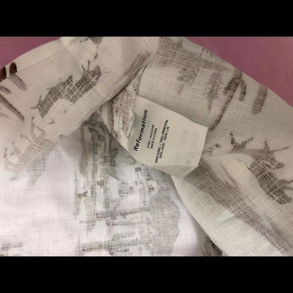 Reformation Roarke Linen Dress in Sonora *NEW* - Picture 7 of 7